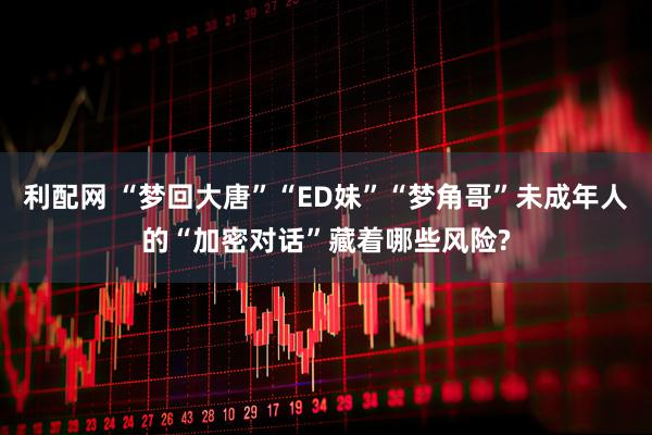 利配网 “梦回大唐”“ED妹”“梦角哥”未成年人的“加密对话”藏着哪些风险?